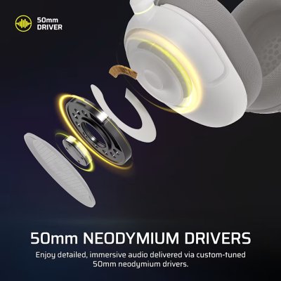 HEADSET CORSAIR GAMING HS35 V3 WHITE WIRED (CA-9011400-WW)