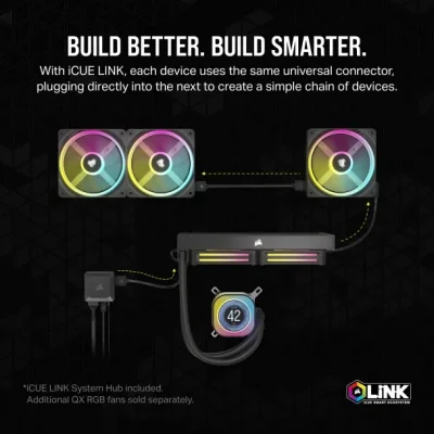 CPU COOLING CORSAIR ICUE LINK H100i LCD BLACK CPU COOLING CORSAIR ICUE LINK H100i LCD BLACK