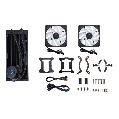 CPU LIQUID COOLING  (ระบบระบายความร้อนด้วยน้ำ) COOLER MASTER 240L CORE ARGB (BLACK, WHITE) CPU LIQUID COOLING  (ระบบระบายความร้อนด้วยน้ำ) COOLER MASTER 240L CORE ARGB (BLACK, WHITE)