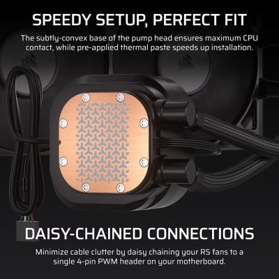 CPU LIQUID COOLING CORSAIR NAUTILUS 240 RS LCD - BLACK (CW-9061031-WW)