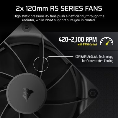 CPU LIQUID COOLING CORSAIR NAUTILUS 240 RS LCD - BLACK (CW-9061031-WW)