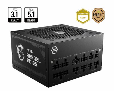 POWER SUPPLY MSI MAG A850GL PCIE5 850W 80+ GOLD