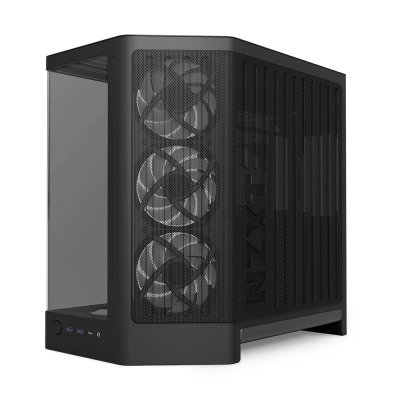 CASE NZXT H6 RGB+ COMPACT DUAL-CHAMBER AIRFLOW BLACK (CC-H62FB-P1)