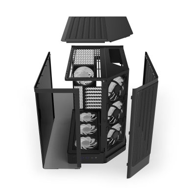 CASE NZXT H6 RGB+ COMPACT DUAL-CHAMBER AIRFLOW BLACK (CC-H62FB-P1)