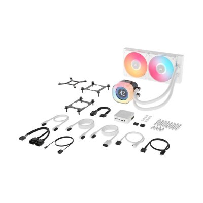 CPU COOLING CORSAIR ICUE LINK TITAN 240 RX LCD RGB White (CW-9061025-WW)