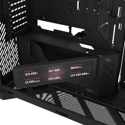 CASE ASUS ROG CRONOX GR801 CURVE TG SCREEN ARGB BLACK E-ATX