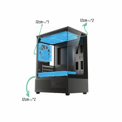 CASE VENUZ VC 2992 MSV M-ATX BLACK