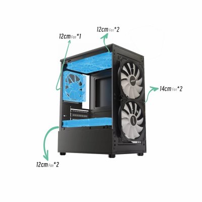 CASE VENUZ VC 2955 M M-ATX BLACK