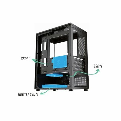 CASE VENUZ VC 2992 MSV M-ATX BLACK
