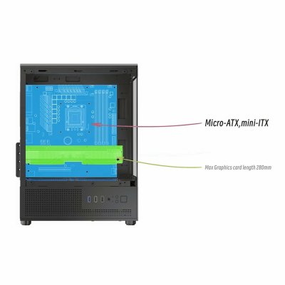 CASE VENUZ VC 2992 MSV M-ATX BLACK