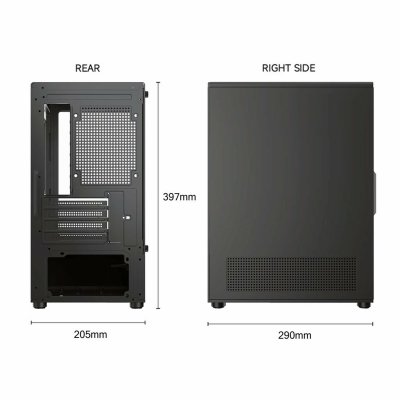 CASE VENUZ VC 2992 MSV M-ATX BLACK