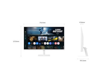 MONITOR SAMSUNG SMART TV M7 LS32FM701UEXXT - 32" VA 60Hz