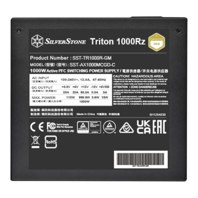 POWER SUPPLY SILVERSTONE TRITON 1000RZ 1000W CYBENETICS GOLD (SST-TR1000R-GM)