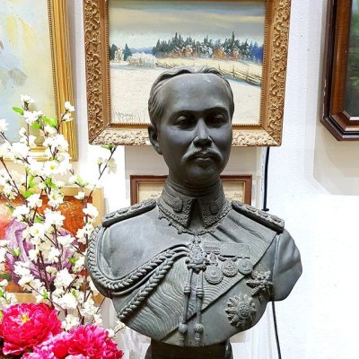 พระบรมรูป รัชกาลที่5 เนื้อสำริดเก่า ผิวหิ้ง