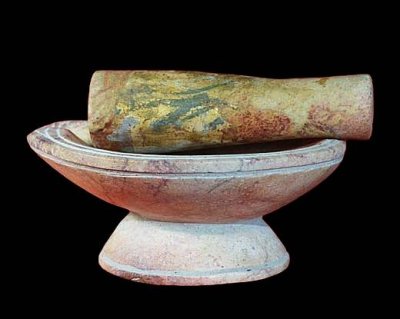 ครกบดยา หลวงพ่อสนิท วัดลำบัวลอย