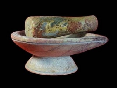 ครกบดยา หลวงพ่อสนิท วัดลำบัวลอย