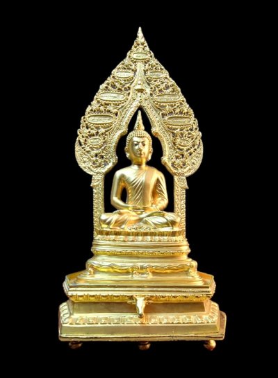 พระนิรันตราย ทองเหลืองปิดทอง หน้าตัก 5 นิ้ว ถอดซุ้มได้ พุทธาภิเษก วัดบวรฯ ปี 48