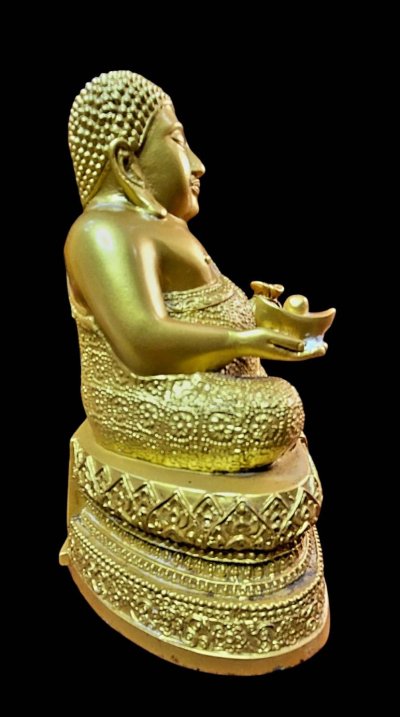 พระสังกัจจาย์มหาลาภ วัดหน่อพุทธางกูร จ.สุพรรณบุรี หนักตัก 5 นิ้ว สูง 7.5นิ้ว