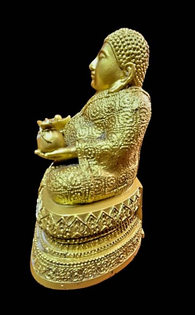 พระสังกัจจาย์มหาลาภ วัดหน่อพุทธางกูร จ.สุพรรณบุรี หนักตัก 5 นิ้ว สูง 7.5นิ้ว