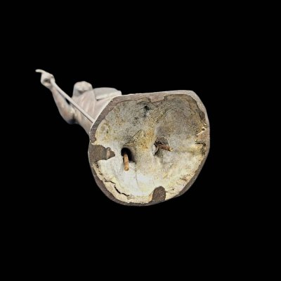 รูปหล่อบูชายืนถือไม้เท้า หลวงปู่ชอบ ฐานสโม รุ่นแรก ปี 2534