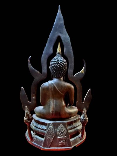 พระบูชาพระพุทธชินราช หลวงพรหมโยธีฯ วัดพระศรีรัตนมหาธาตุวรมหาวิหาร ปี 2495 หน้าตัก 5 นิ้ว