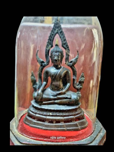 พระบูชาพระพุทธชินราช หลวงพรหมโยธีฯ วัดพระศรีรัตนมหาธาตุวรมหาวิหาร ปี 2495 หน้าตัก 5 นิ้ว