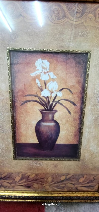 ภาพพิมพ์รูปแจกัน ขนาดรวมกรอบ 50*70 ซม.