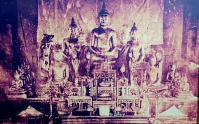 ภาพพิมพ์ รูปพระพุทธโสธร จ.ฉะเชิงเทรา  ขนาดรวมกรอบ 68*80 ซม.