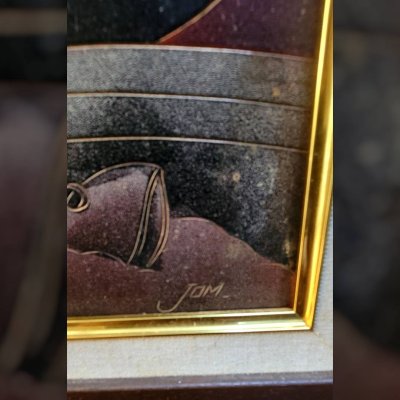 ภาพพิมพ์รูปแมวสยาม ของ jom sum kim painting no.1