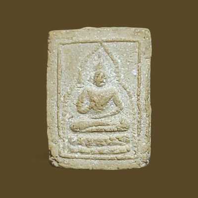 พระผงของขวัญรุ่นแรก วัดเกาะจันทร์ จ.ฉะเชิงเทรา ปี 2497 หลวงพ่อสดวัดปากน้ำอธิษฐานจิต