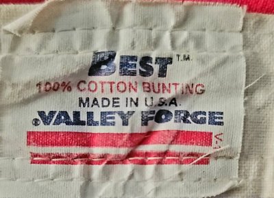 ธงชาติสหรัฐอเมริกาขนาดใหญ่ ผ้า 100%COTTON BUNTING. MADE IN U.S.A. ปักดาว50 ดวง ยี่ห้อ BEST