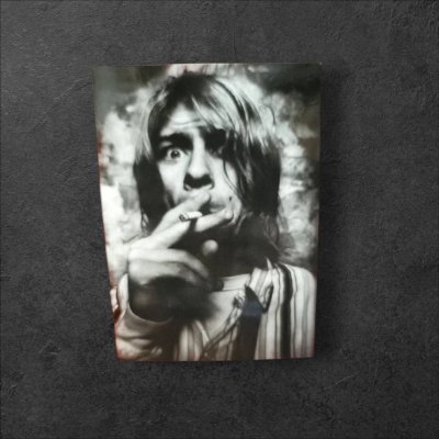 งานสะสม postcard nirvana ภาพขาวดำ ขนาด 4x6" จำนวน 16 ภาพ