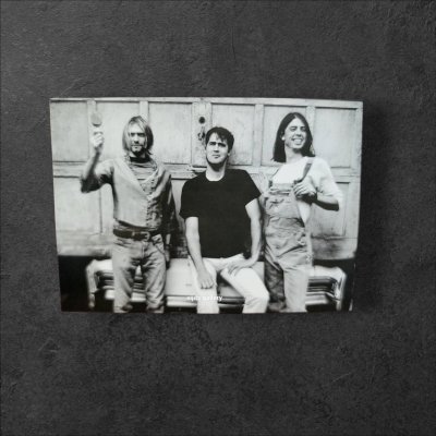งานสะสม postcard nirvana ภาพขาวดำ ขนาด 4x6" จำนวน 16 ภาพ