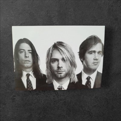 งานสะสม postcard nirvana ภาพขาวดำ ขนาด 4x6" จำนวน 16 ภาพ