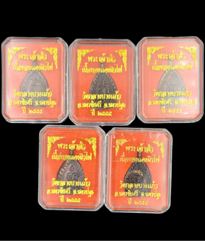 เหรียญเจ้าสัว 3 พิมพ์เล็ก ตำรับหลวงปู่บุญ วัดกลางบางแก้ว เนื้อทองแดงผิวไฟ นิยม ปี 2555