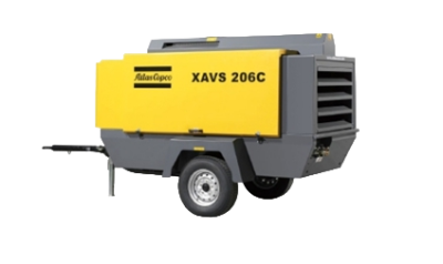 ปั๊มลมสกรูติดเครื่องยนต์ Portable Atlascopco รุ่น XAS 186C