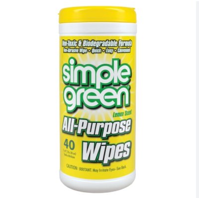 กระดาษทำความสะอาดอเนกประสงค์ Simple-Green All Purpose Wipes Lemon