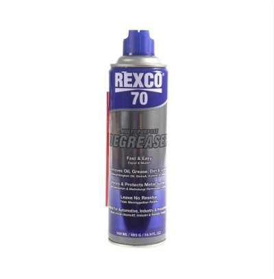 REXCO 70 DEGRESER สเปรย์ขจัดน้ํามันและจารบี ขนาด 500 ML.