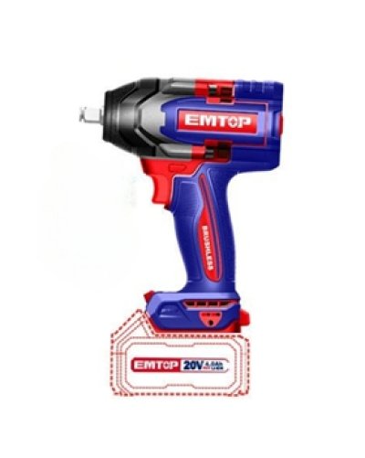 EMTOP บล็อกไร้สาย impact wrench 850Nm รุ่น ECIWL2085