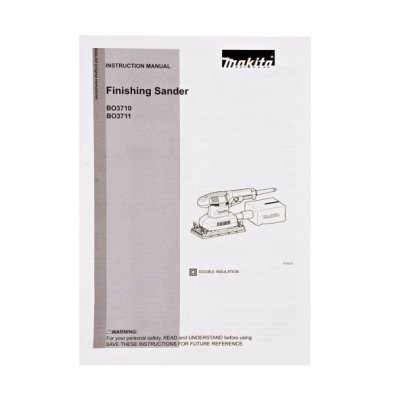 MAKITA เครื่องขัดกระดาษทรายสั่นช้า-เร็ว รุ่น BO-3711