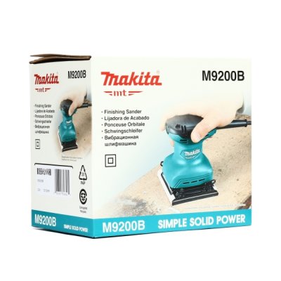 MAKITA เครื่องขัดกระดาษทรายสั่น จัตุรัส ขนาด 114 X 140 มม. รุ่น M9200B