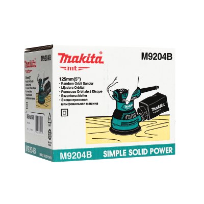 MAKITA เครื่องขัดกระดาษทรายกลมสั่นสุ่ม 5 นิ้ว (125 มม.) กำลังไฟ 240 วัตต์ รุ่น M9204B