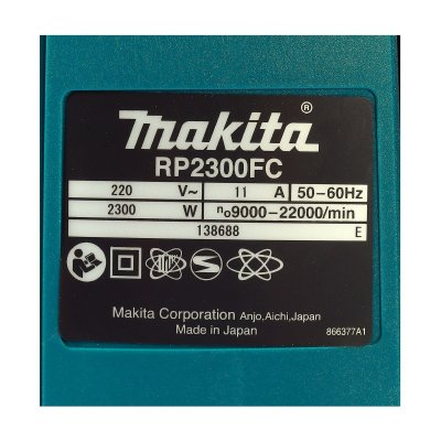 MAKITA เครื่องเร้าเตอร์ ขนาด 1/2 นิ้ว (12 มม.) กำลังไฟ 2,300 วัตต์ รุ่น RP2300FC05