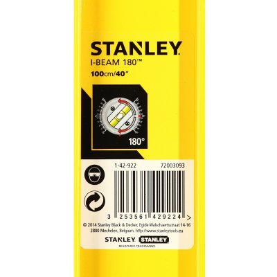 STANLEY รุ่น S42-922 ระดับน้ำแบบกล่อง สีเหลือง 40"