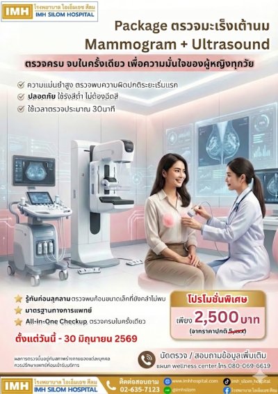 ✨Package ตรวจคัดกรองมะเร็งเต้านม✨