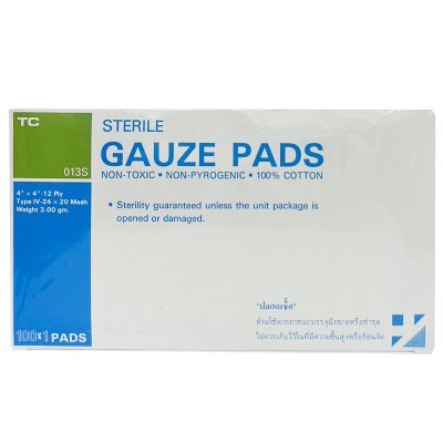 STERILE GAUZE PAD 4" 12พับ