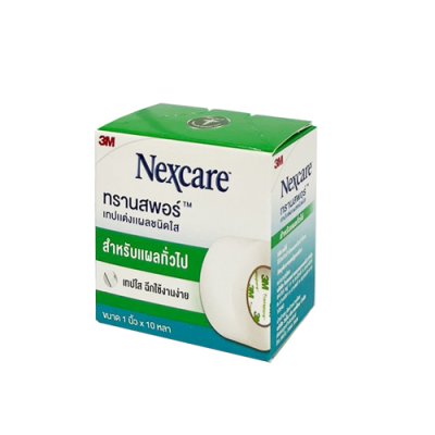 TRANSPORE 1"*10หลา (พลาสติก) 10BOX/CAR