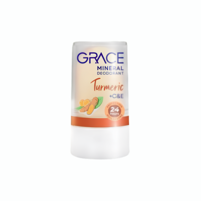 GRACE โรลออนสารส้ม(สีเหลือง ขมิ้น) 70กรัม.