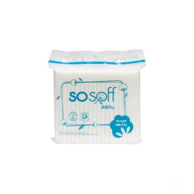 สำลีก้าน (เล็ก) 100ก้าน SOSOFF