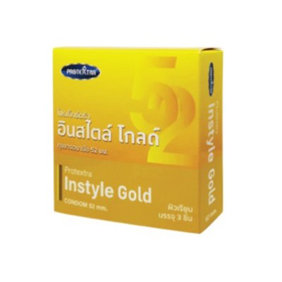 ถุงยาง INSTYLE GOLD ผิวเรียบ 52มม.